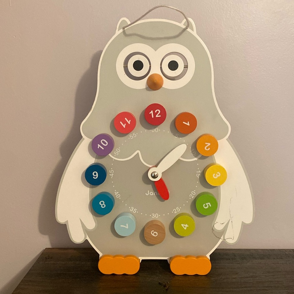 Janod Owly Clock
